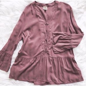 Como Vintage Ruffle Top